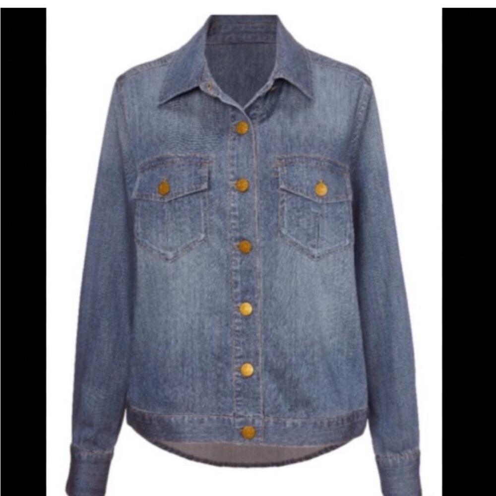 EUC Cabi Keep Jacket style #6255 denim size Small